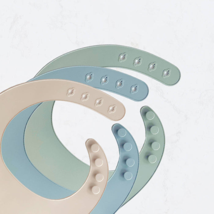 Baby bliss Silicone Bib - Dusty Teal