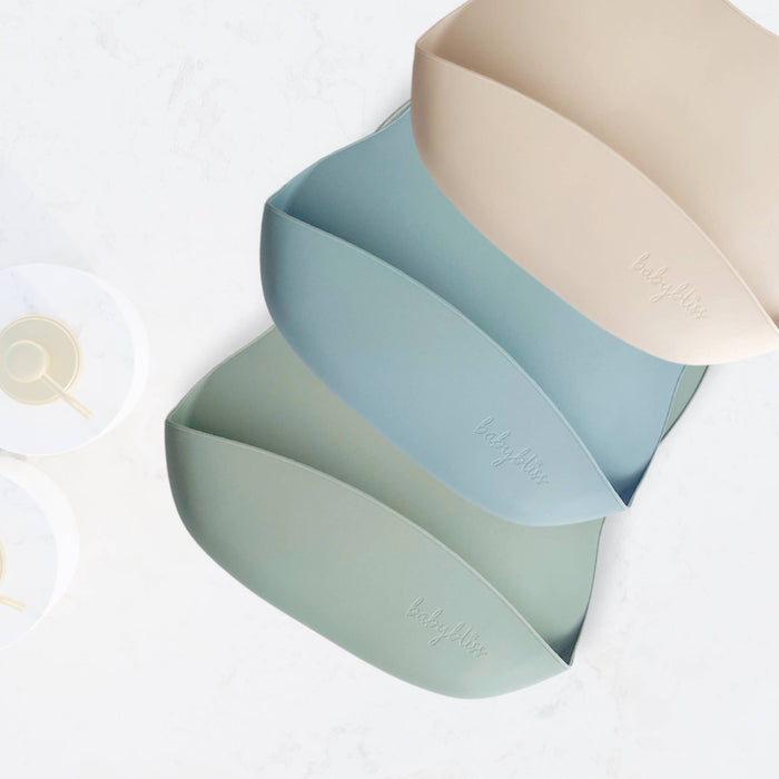 Baby bliss Silicone Bib - Sage