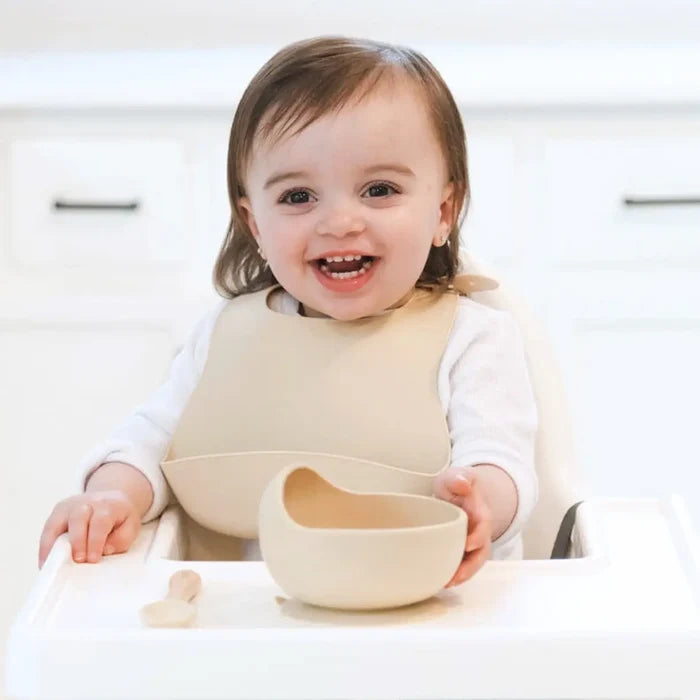 Baby bliss Silicone Bib - Sage
