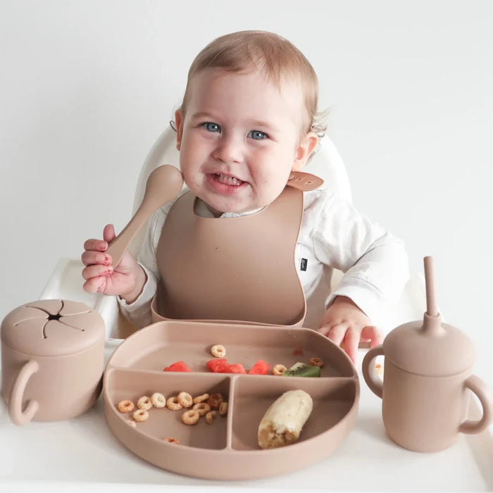 Baby bliss Sippy Cup with Straw, Spill-Proof & Anti-Stain - Caramel