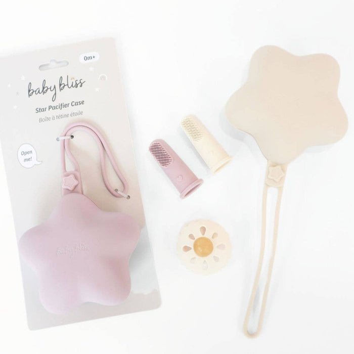 Baby Bliss Star Pacifier Holder Case
