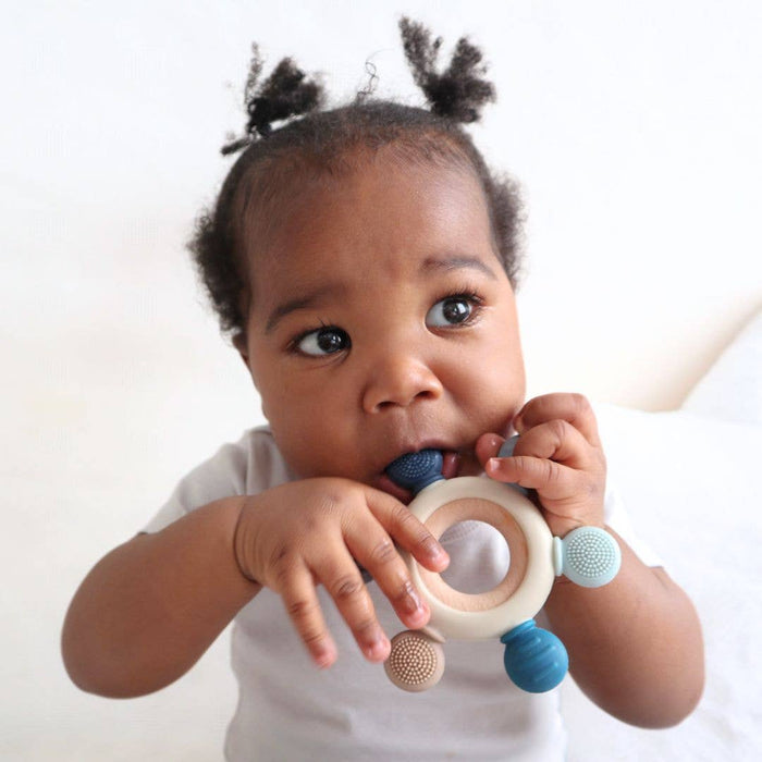 Baby bliss Teether Ring - Pink Tones