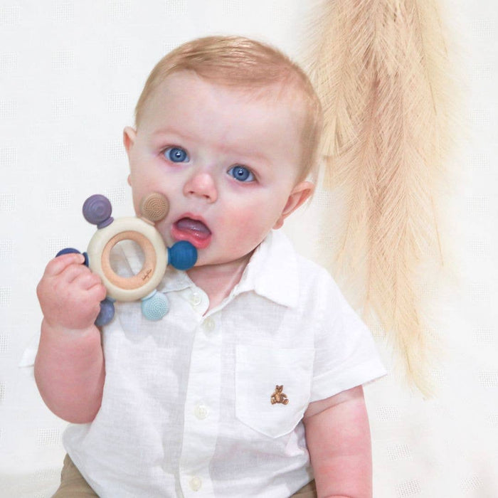 Baby bliss Teether Ring - Pink Tones