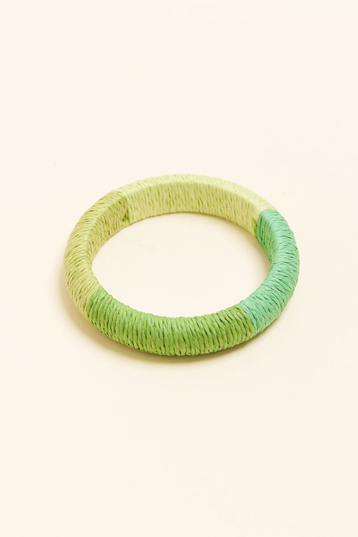 Barbados Green Woven Bangle