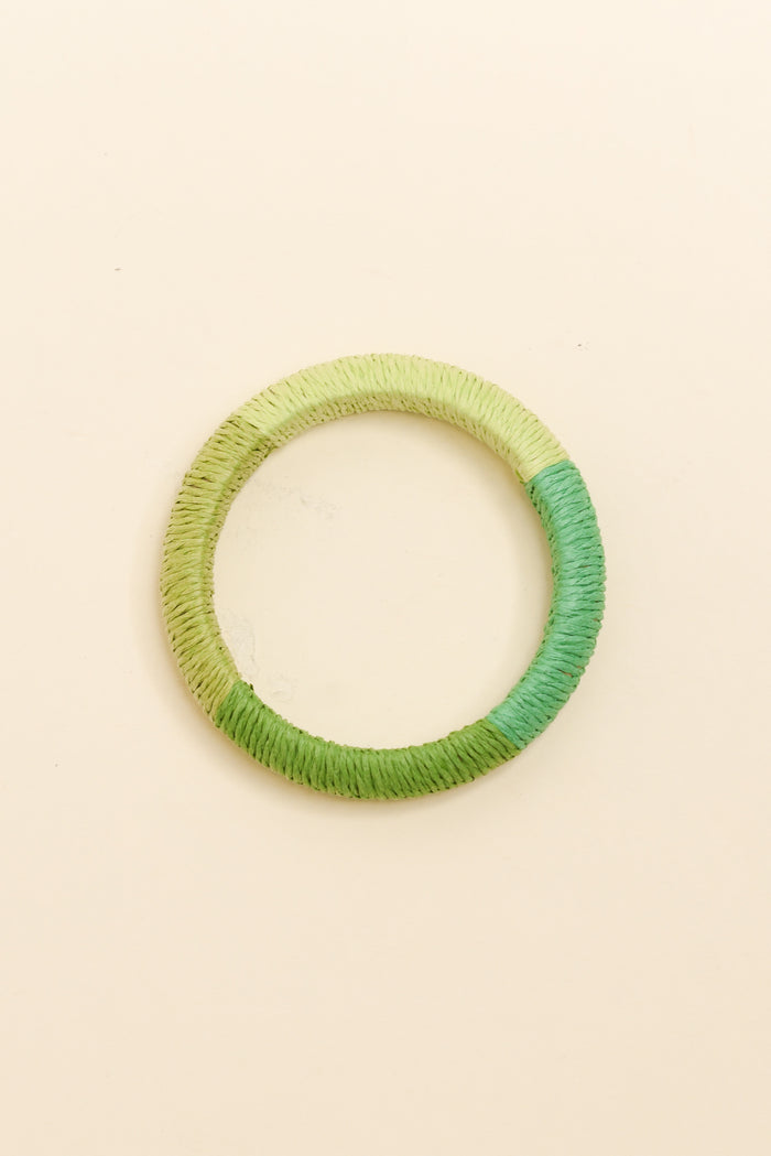 Barbados Green Woven Bangle