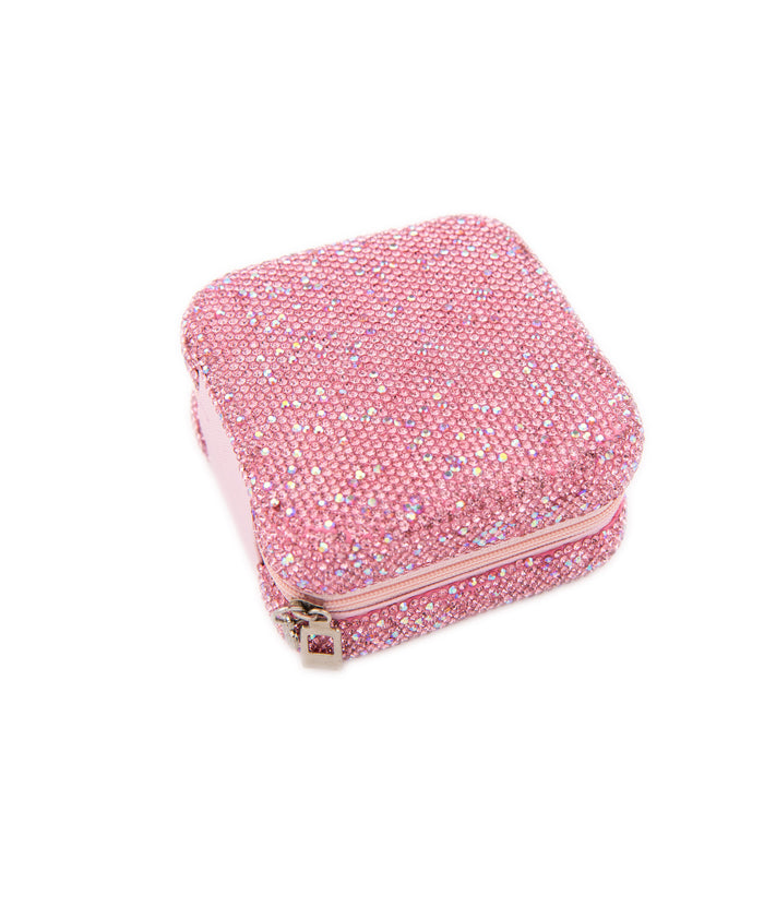 Bari Lynn Small Crystal Jewelry Box Accessories Bari Lynn Light Pink