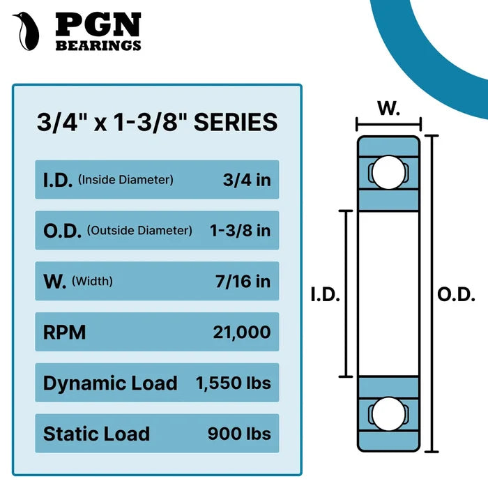 Bearing 6003-2RS Flanged