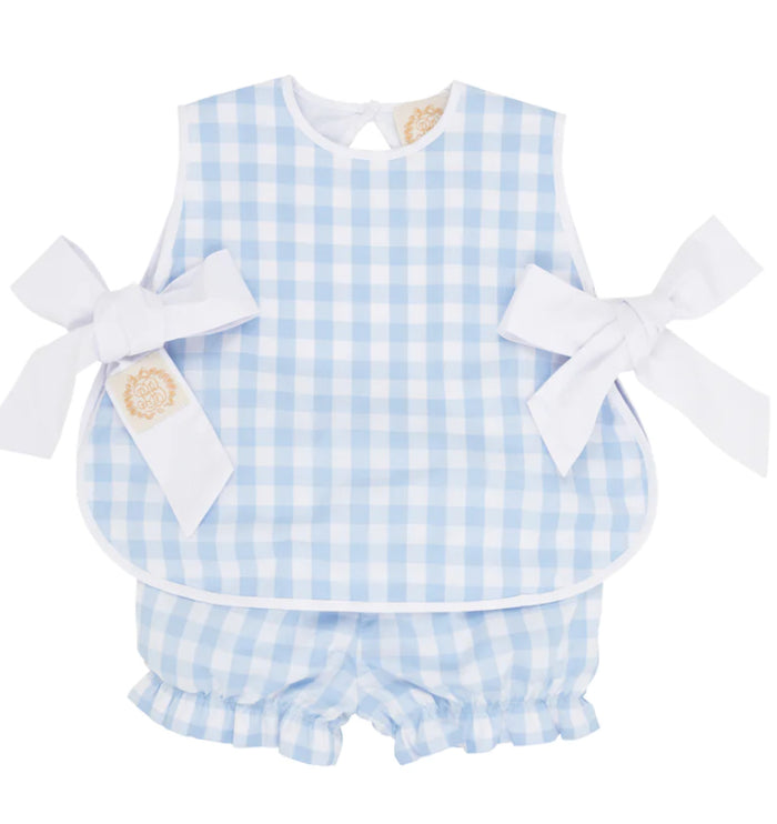 Beaufort Bonnet Talbott Tie Side-Beale Street Blue Check With Worth Avenue White