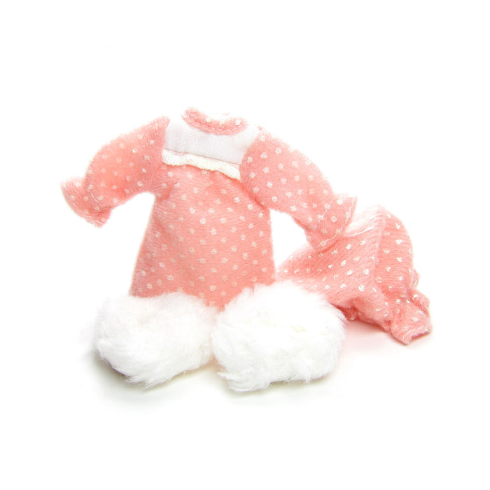 Strawberry Shortcake doll nightgown, nightcap, fuzzy slippers