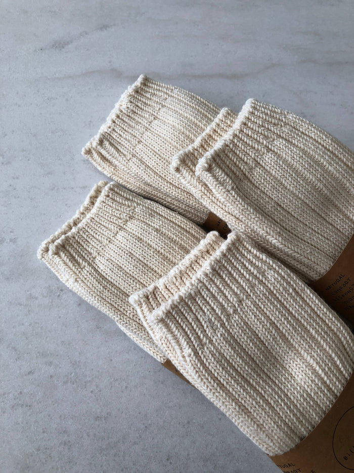 BILLY BAMBOO CHUNKY RIBBED COTTON HIGH SOCKS