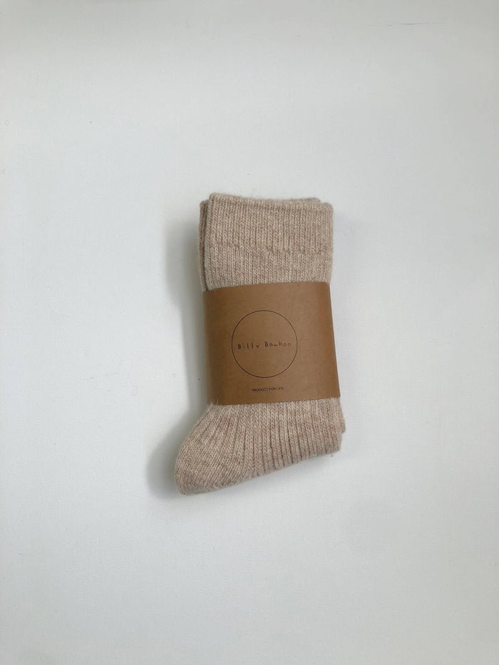 BILLY BAMBOO ICELAND WOOL SOCKS - neutral