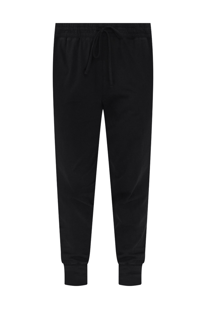Black Cotton Everyday Tie Sweatpants,ghost-mani