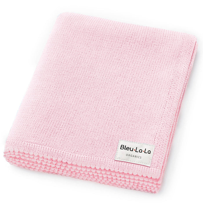 Bleu La La 100% Organic Luxe Baby Blanket