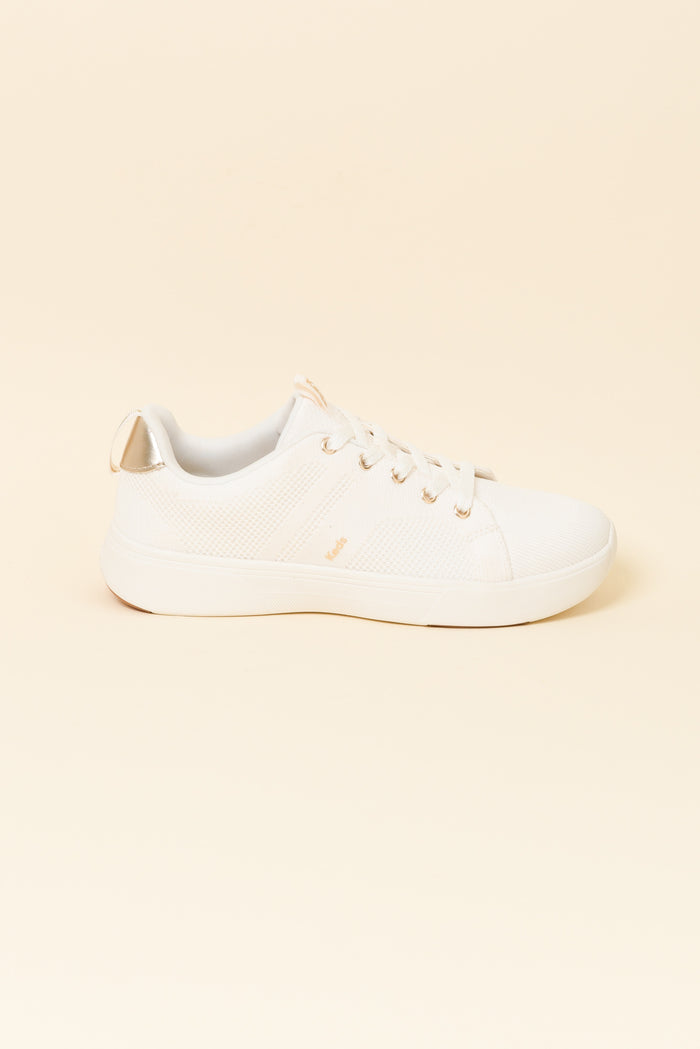 Bliss Walk Cream Knit Sneaker
