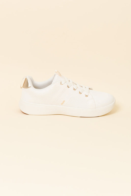 Bliss Walk Cream Knit Sneaker