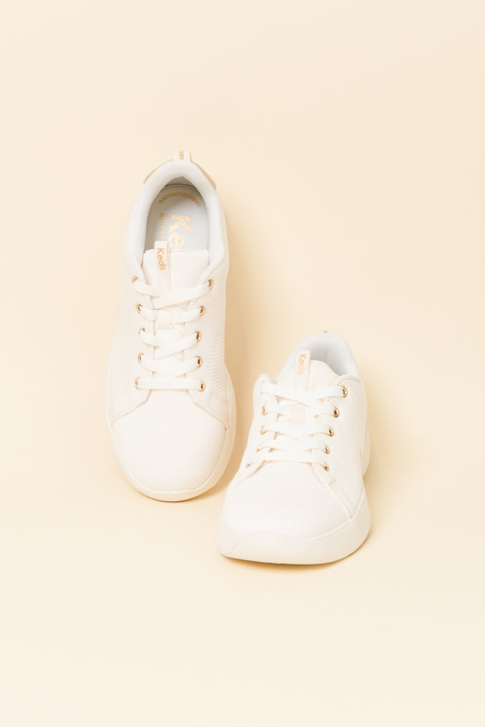 Bliss Walk Cream Knit Sneaker