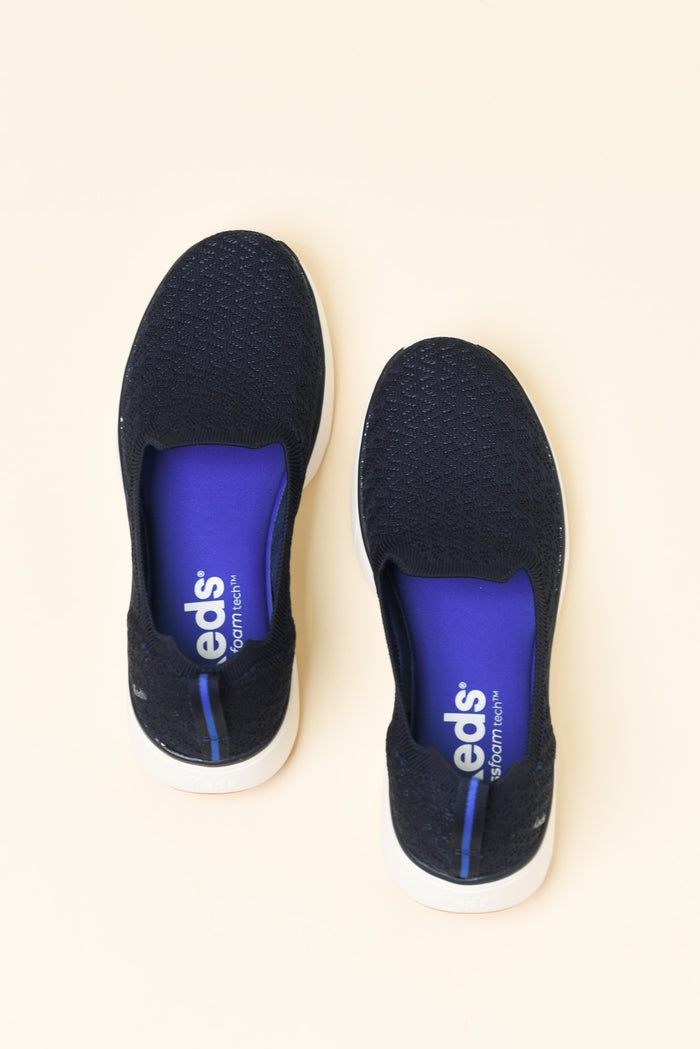 Bliss Walk Navy Knit Loafer