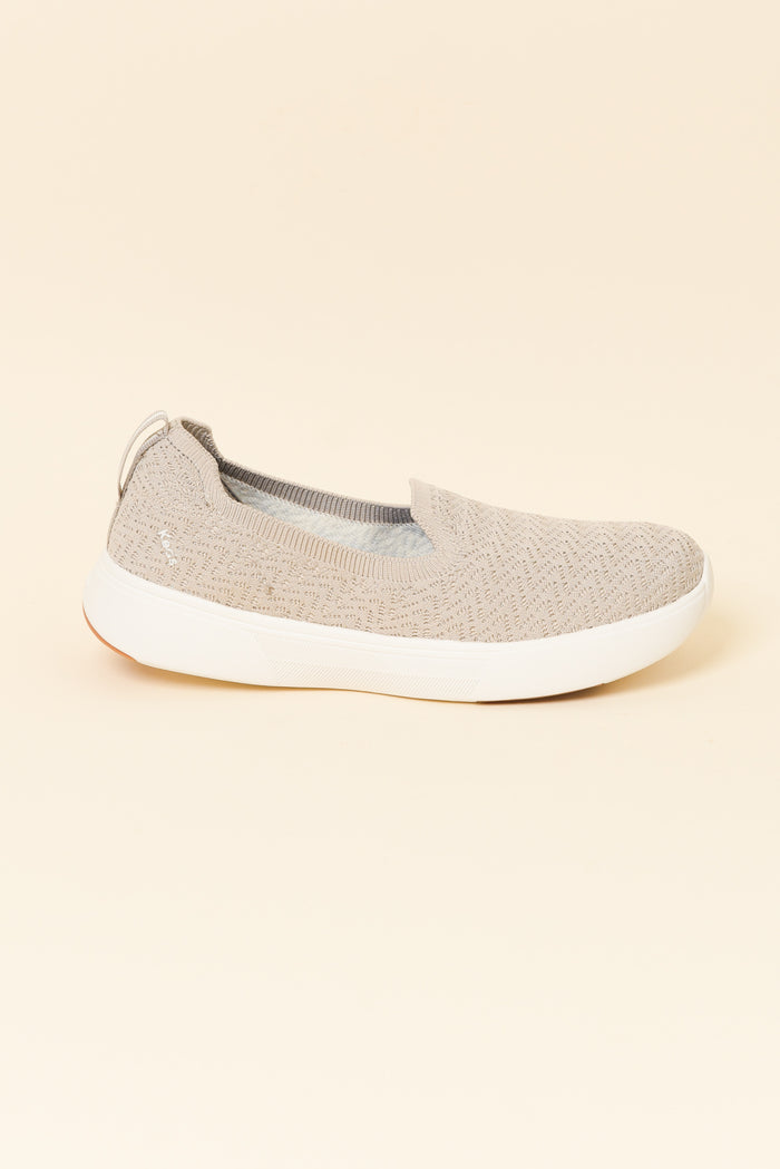 Bliss Walk Taupe Knit Loafer