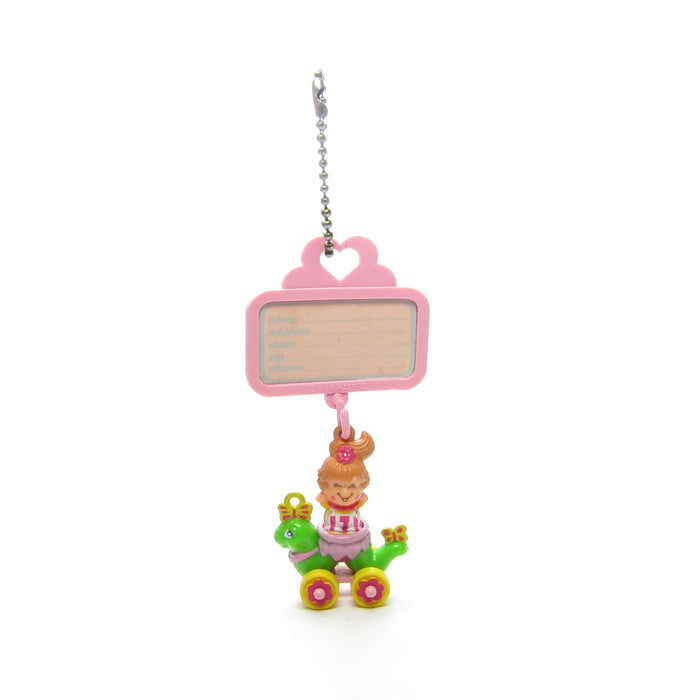 Charmkins Bouncing Bet and Half An Inchworm with keychain ID tag