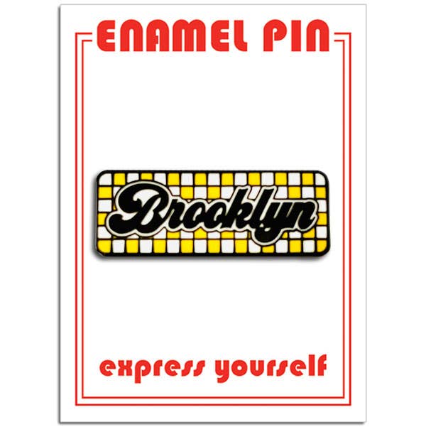 Brooklyn Checkerboard Pin