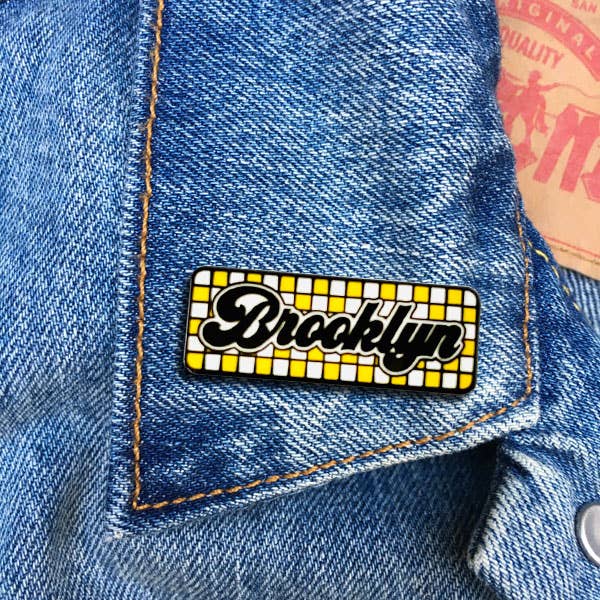 Brooklyn Checkerboard Pin