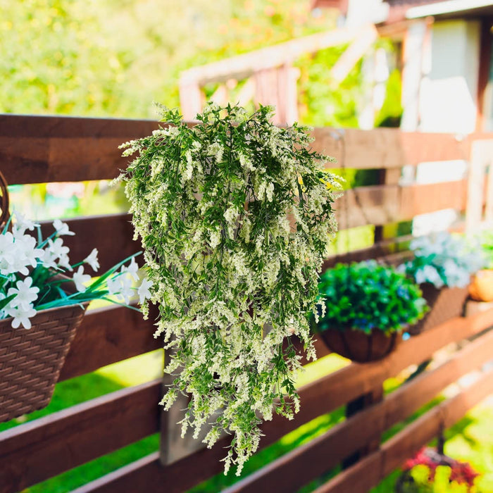 Bulk 2pcs Hanging Flower Lavender Garland Hanging Greenery Plants Ivy Vine Wholesale