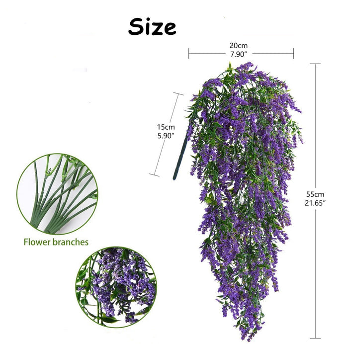 Bulk 2pcs Hanging Flower Lavender Garland Hanging Greenery Plants Ivy Vine Wholesale