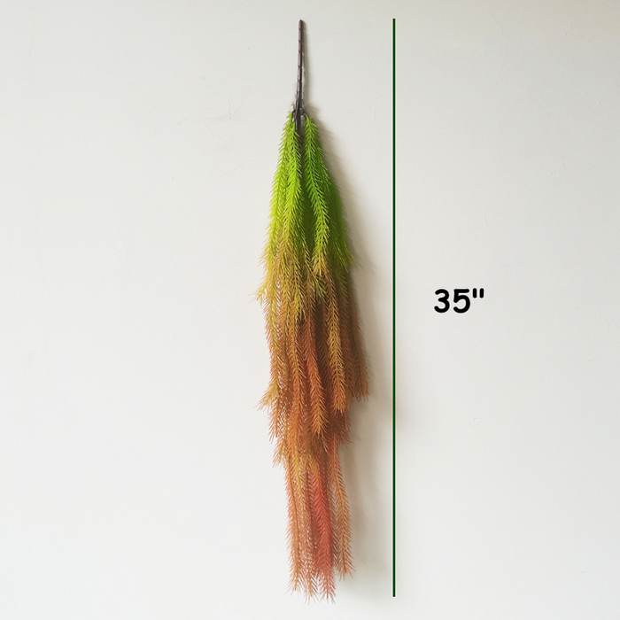 Bulk 35" Christmas Artificial Greenery Plants Cedar Real Touch Hanging Pine Leaves Artificial Wholesale
