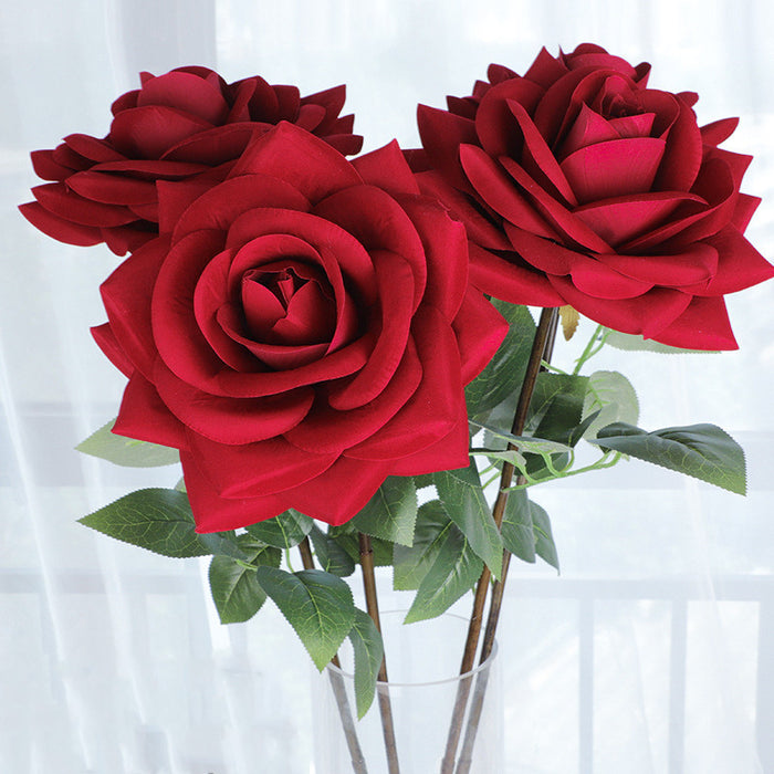 Bulk 43" Large Rose Long Stems Silk Flowers Artificial Floral Arrangement Wholesale