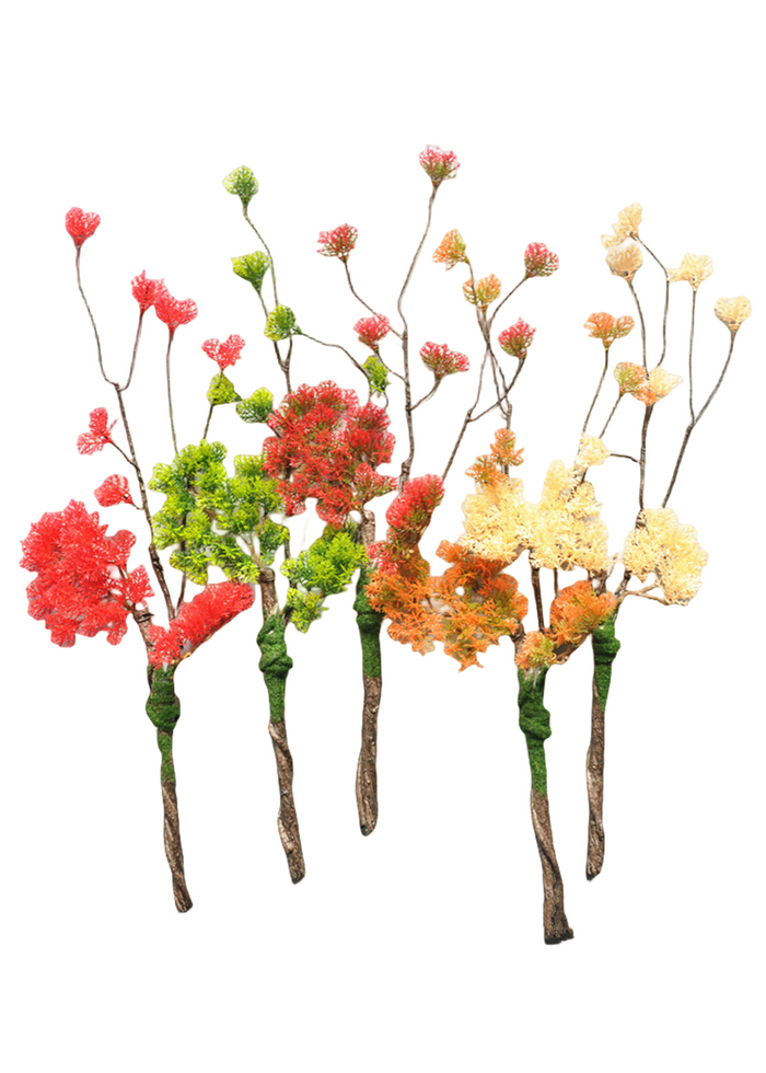 Bulk 5Pcs Curly Pine Branches Christmas Bonsai Crafts Plants Arrangements Wholesale