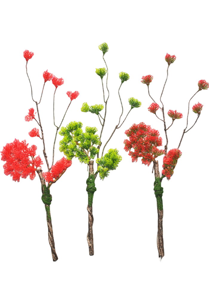 Bulk 5Pcs Curly Pine Branches Christmas Bonsai Crafts Plants Arrangements Wholesale