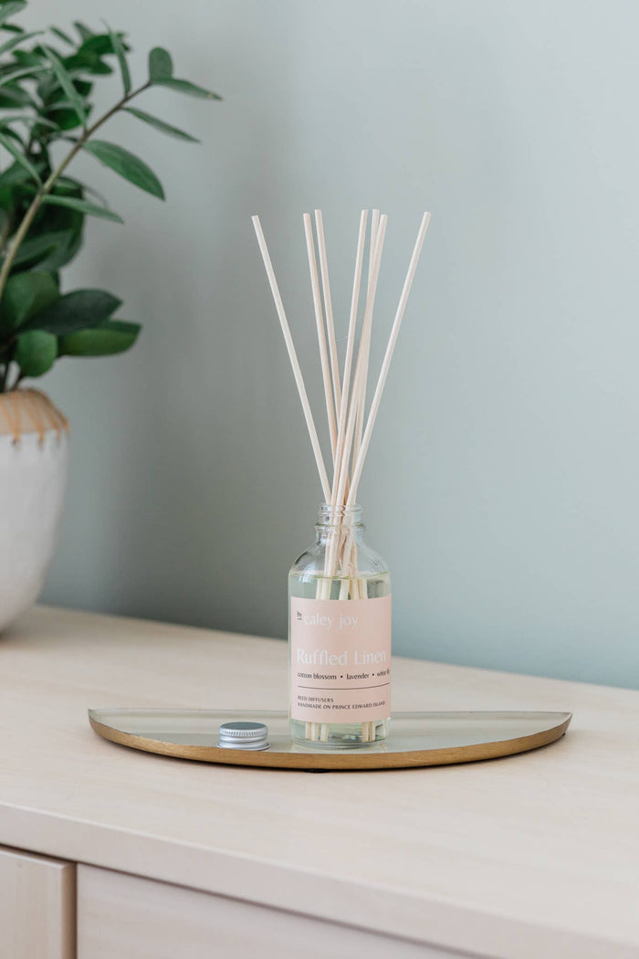 By Caley Joy Ruffled Linen | Reed Diffuser