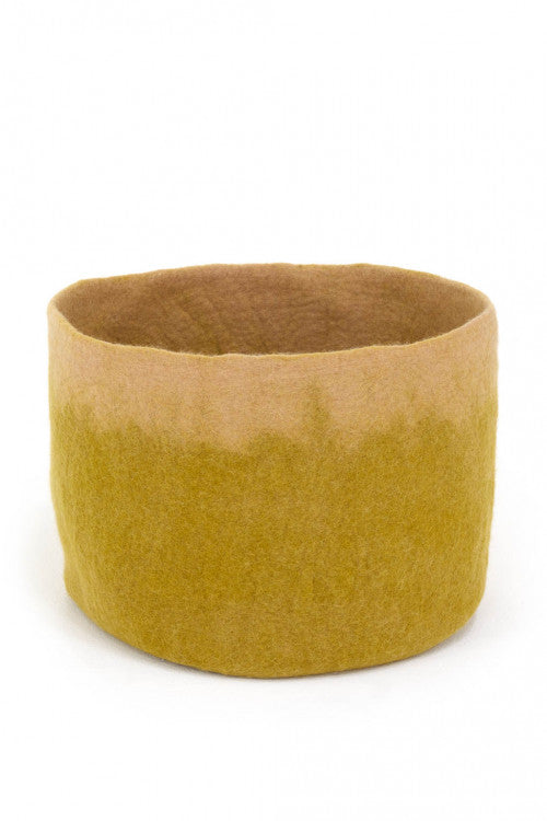 Calabash Storage Baskets : Two-Tone Pistachio