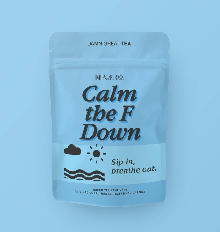 Calm the F Down Green tea, 20 Servings, Functional Tea Blend