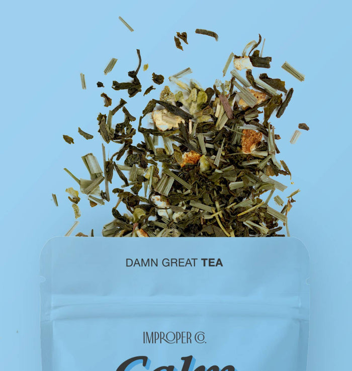 Calm the F Down Green tea, 20 Servings, Functional Tea Blend