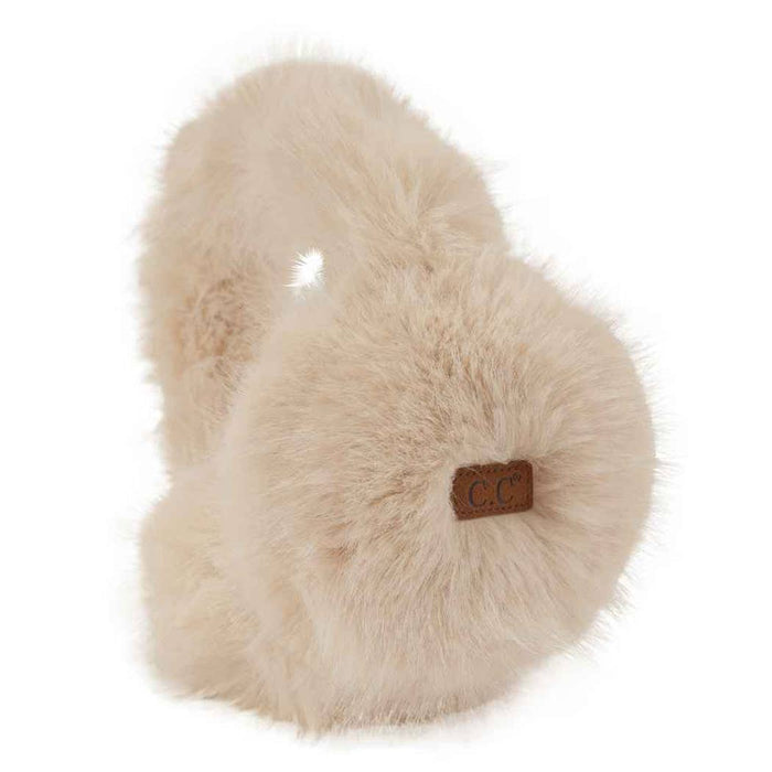 CC Solid Color Long Fur Winter Earmuff