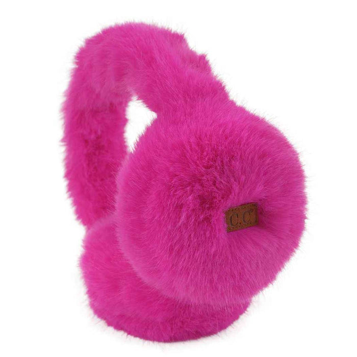 CC Solid Color Long Fur Winter Earmuff