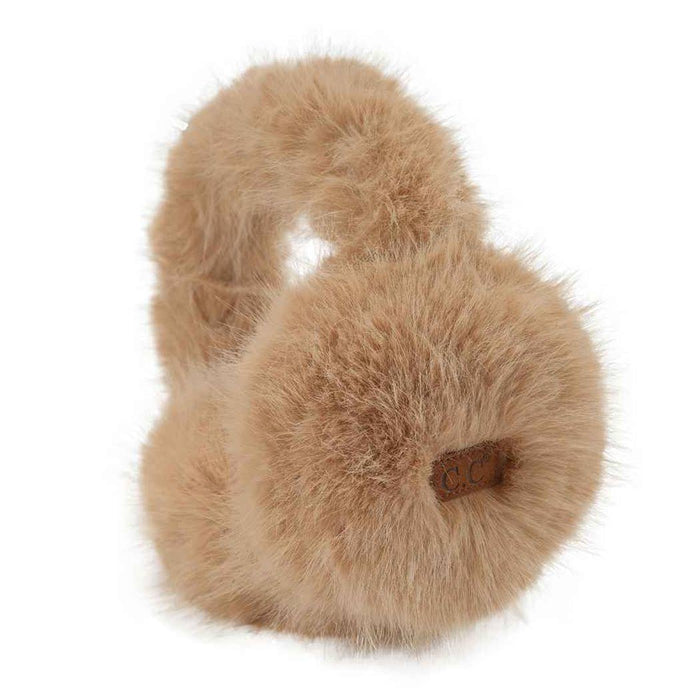 CC Solid Color Long Fur Winter Earmuff