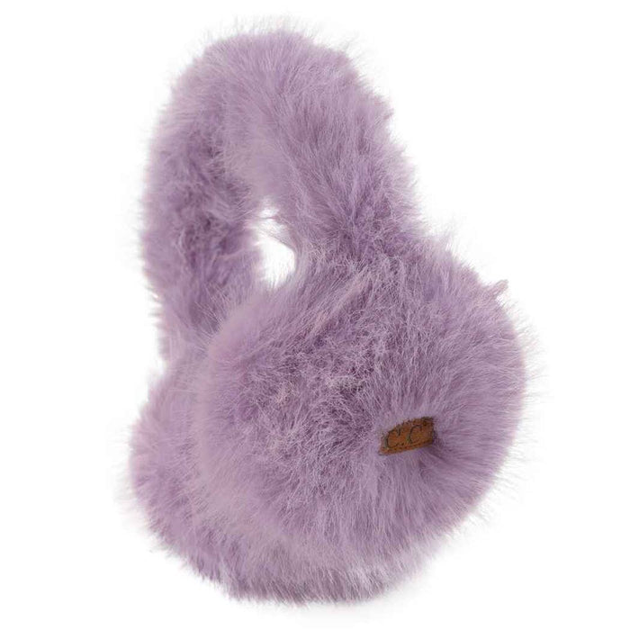 CC Solid Color Long Fur Winter Earmuff