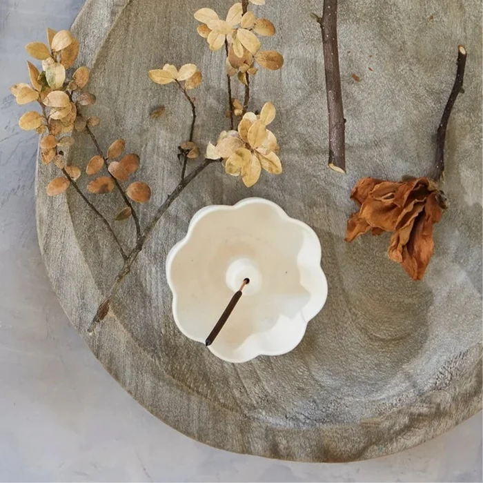 Ceramic Fleur Incense Holder