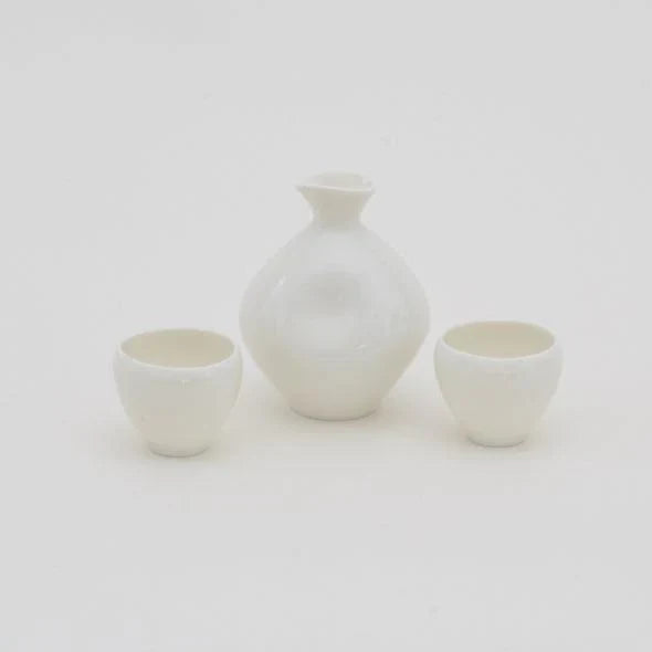 Ceramic Sake Bottle and cups