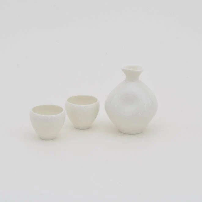 Ceramic Sake Bottle and cups