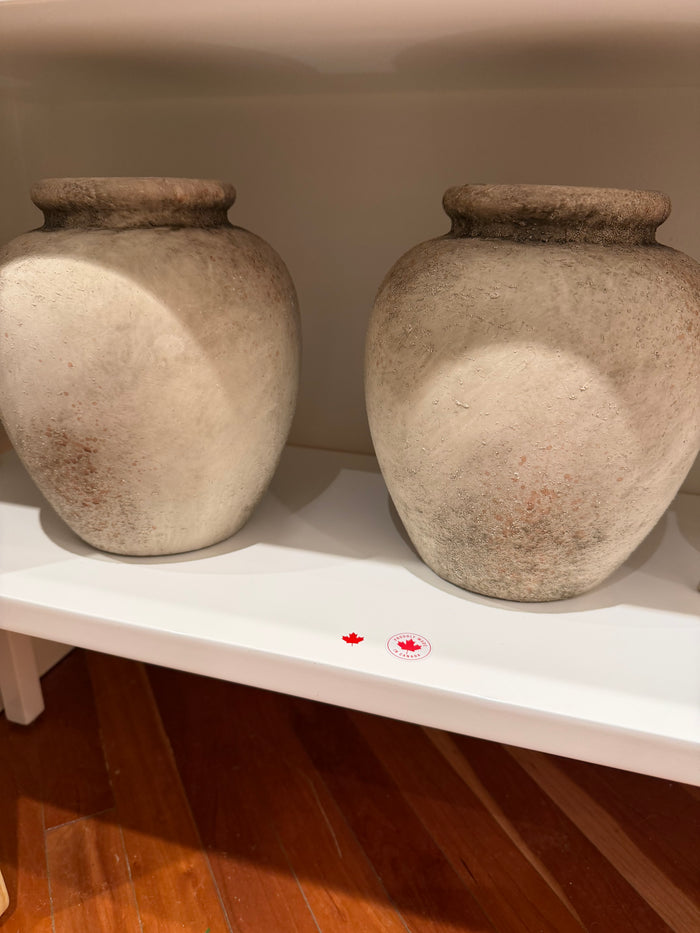 CERAMIC VASE 95 X55 STONE FINISH