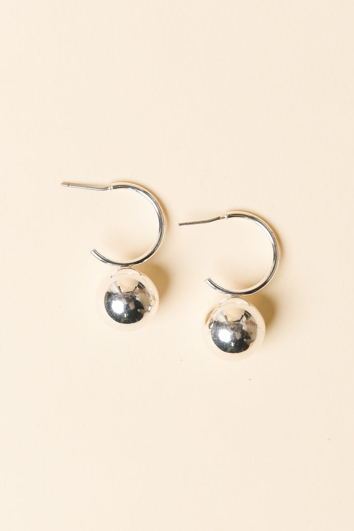 Chelsea Silver Ball Drop Earrings