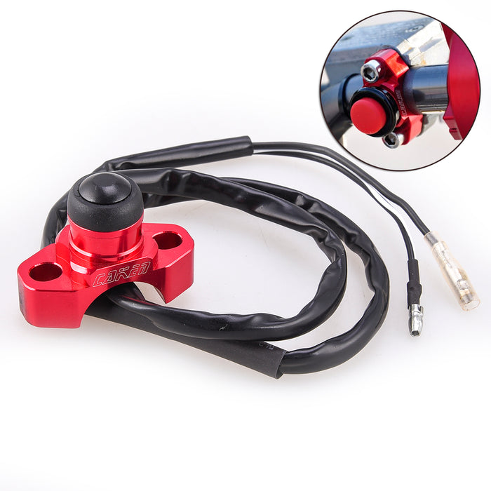 CNC Engine Kill Switch Button ATV Dirt Pit Bike Quad Universal