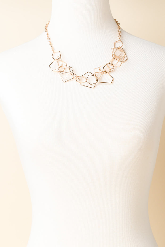 Coby Gold Geo Link Necklace