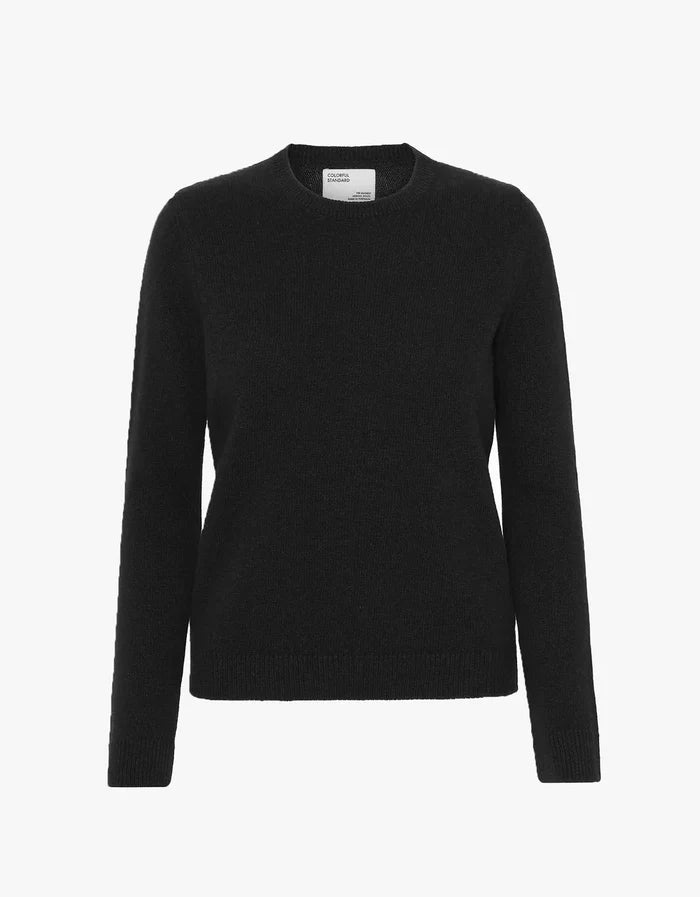 Colorful Standard - Women Classic Merino Wool Crew - Deep Black-Pulls et Sweats-CS5087