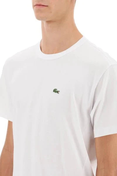 Comme des Garçons X Lacoste - T-Shirt Asymétrique FL-T014-W23-2- Blanc-T-shirt-FL-T014-W23-1
