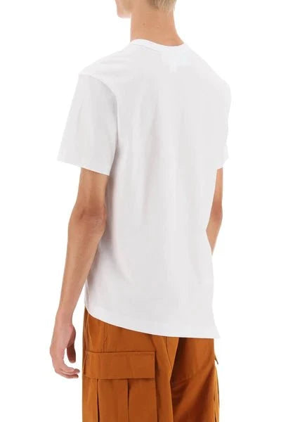 Comme des Garçons X Lacoste - T-Shirt Asymétrique FL-T014-W23-2- Blanc-T-shirt-FL-T014-W23-1