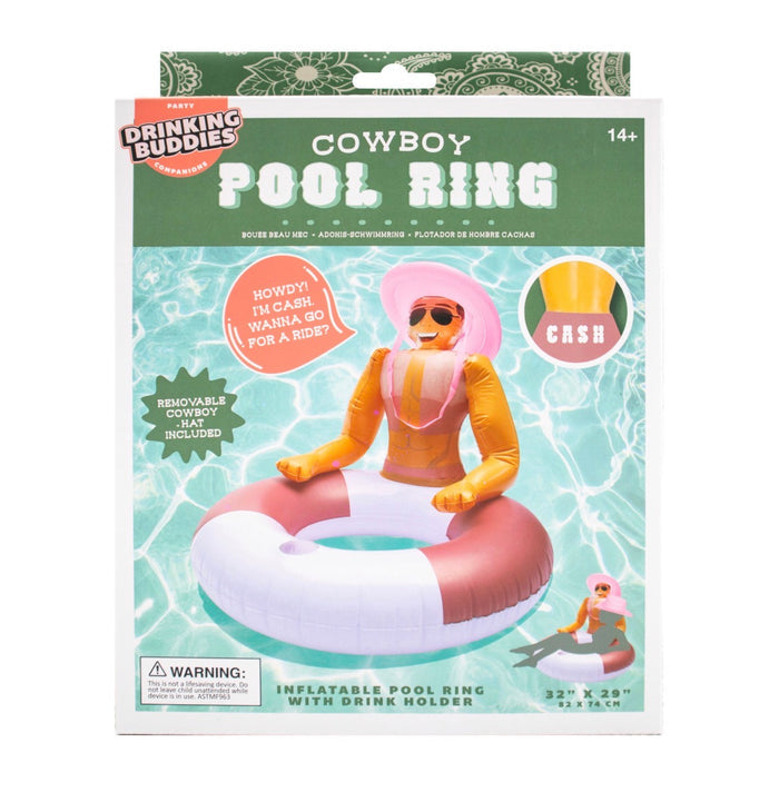 COWBOY INFLATABLE POOL RING
